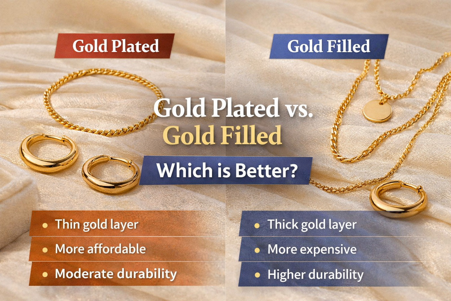 Gold Plated vs Gold Filled Jewellery – What’s the Difference & Which is Better? (Australia Guide)