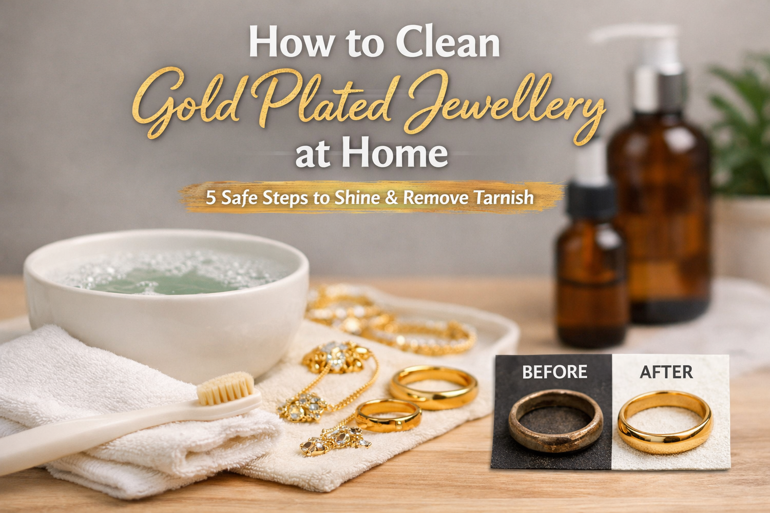 How to Clean Gold Plated Jewellery at Home (Without Ruining It) — The Complete Guide for Australians