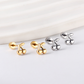 Cherry Screw Back Stud Earrings | Tarnish-Free 18K Gold Cartilage Studs