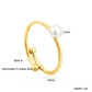 Freshwater Pearl Adjustable Ring | Tarnish-Free 18K Gold Plated Minimalist