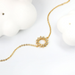 Dainty Sunburst Charm Bracelet | Tarnish-Free CZ Gold Chain for Layering
