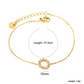 Dainty Sunburst Charm Bracelet | Tarnish-Free CZ Gold Chain for Layering