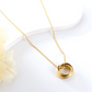 Interlocking Knot Pendant Necklace | Tarnish-Free Gold Bead Chain Statement