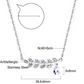 CZ Leaf Drop Pendant Necklace | Tarnish-Free Silver Olive Branch Design